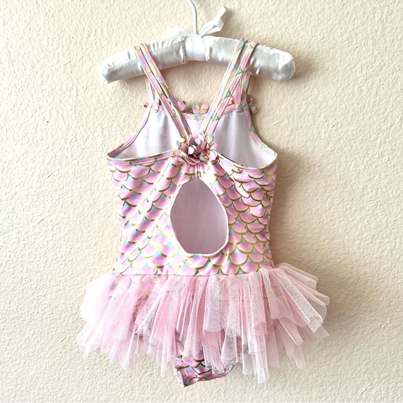 Kate Mack Mermaid Scale Tutu One-Piece Swimsuit, size 4 - Picture 3 of 7